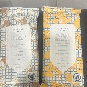 Beekman 1802 Coconut Cream & Honey Orange Blossom Wipes
